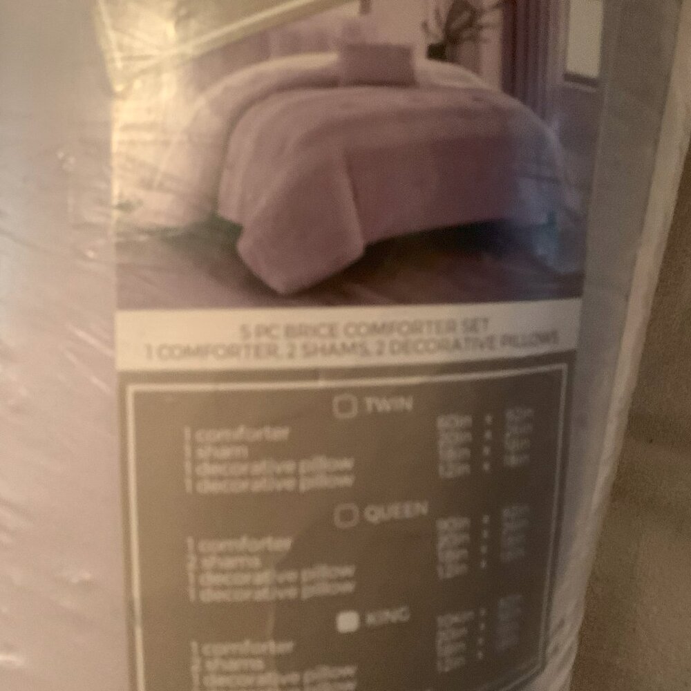 CHIC HOME DESIGN 5 PIECE BRICE COMFORTER SET